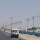 Solar-powered street lights in Gwadar city, Pakistan.
